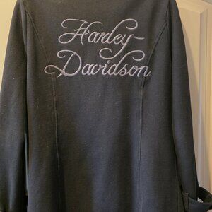 Harley Davidson Pea Coat Jacket with Detachable Hood-Large Womens